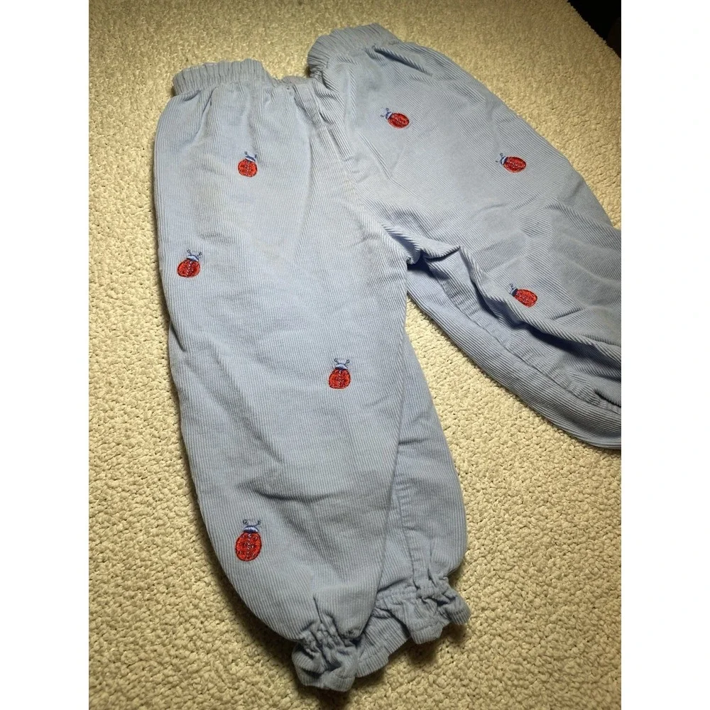 Baby‎ Luigi Baby Blue Embroidered Cord Ladybug Size 18 Months Made In Peru